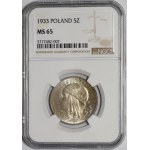 5 Gold Woman's Head 1933 - unique