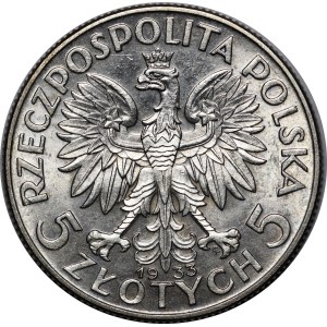 5 złotych Głowa Kobiety 1933