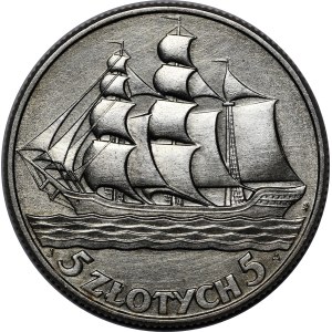 5 Gold Sailing Ship 1936