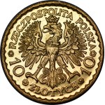 10 zlatých Chrobry 1925 - PROOFLIKE