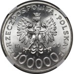 100000 PLN 1990 Solidarity Type C