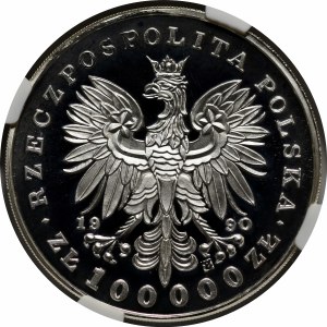 100000 zloty 1990 Józef Piłsudski