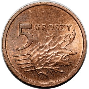 SAMPLE 5 pennies 2005 - copper
