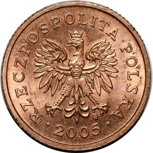 SAMPLE 5 pennies 2005 - copper