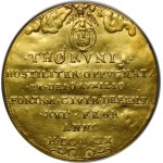 Sigismund III Vasa, Donative weighing 5 ducats 1629, Torun - burning city - Ex. Chelminski - rarity