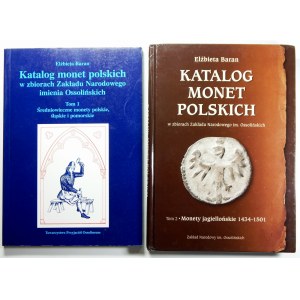 Elżbieta Baran, Katalog monet polskich w zbiorach Zakładu narodowego imienia Ossolińskich. Tom 1 i Tom 2