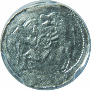 Władysław II Wygnaniec, Denar - Walka z lwem