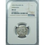 Zygmunt III Waza, Trojak Wilno 1593