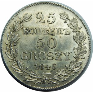 25 kopiejek = 50 groszy Warszawa 1846 MW 