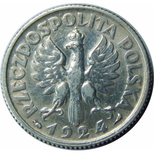 1 złoty 1924 Żniwiarka 
