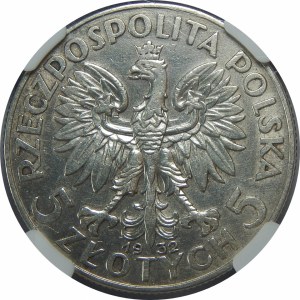 5 złotych 1932 Głowa Kobiety BZM