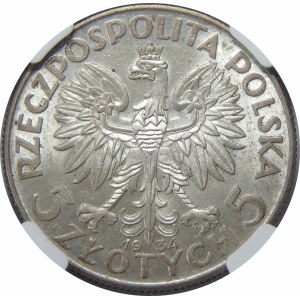 5 złotych 1934 Głowa kobiety 