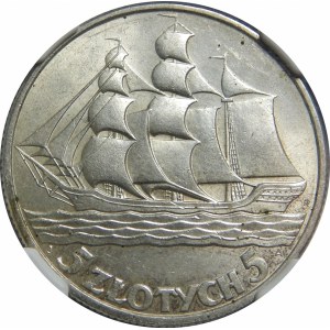 5 złotych 1936 Żaglowiec