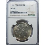 10 złotych 1939 Piłsudski