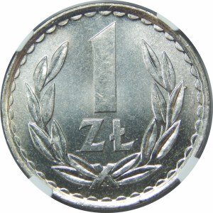 PRÓBA miedzionikiel 1 złoty 1984 bez napisu PRÓBA RARYTAS 