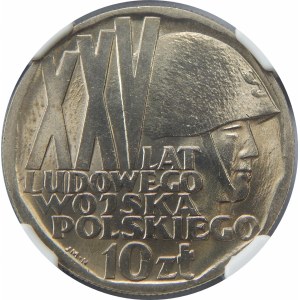 10 złotych 1968 XXV Lat Ludowego Wojska Polskiego 