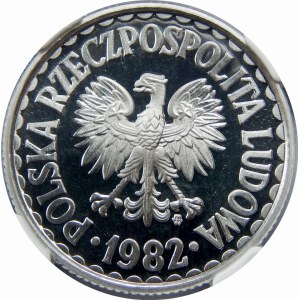 1 złotych 1982 Lustrzanka 