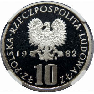 10 złotych Prus 1982 Lustrzanka 