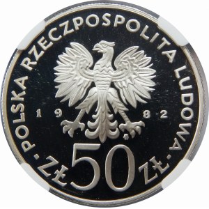50 złotych 1982 Bolesław Krzywousty Lustrzanka 