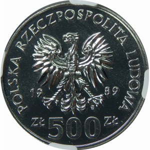 Próba Nikiel 500 złotych 1989 Rocznica Wojny