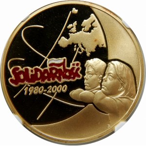 200 złotych 2000 Solidarność Emalia