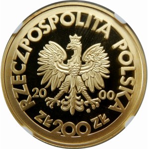 200 złotych 2000 Solidarność Emalia