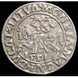 Sigismond II Auguste, demi-groat de 1551, Vilnius - LI/LITVA