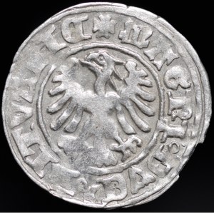Aleksander Jagiellończyk, polgroš z Vilniusa – gotický štýl – IV. emisia – 6 pierok
