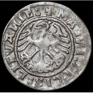 Sigismond Ier le Vieux, demi-groat de 1520, Vilnius - deux points