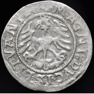 Sigismondo I il Vecchio, mezzo grosz del 1521, Vilnius – senza marchio – raro