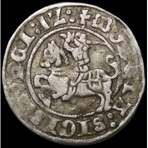Sigismund I the Old, Half-Groschen, 1512, Vilnius—errata, mirror-image D—rare