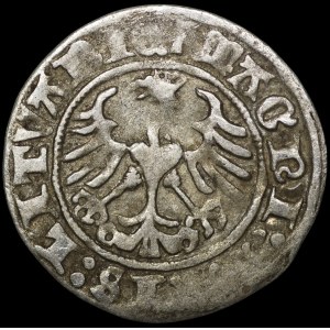 Sigismund I the Old, Half-Groschen, 1512, Vilnius—errata, mirror-image D—rare