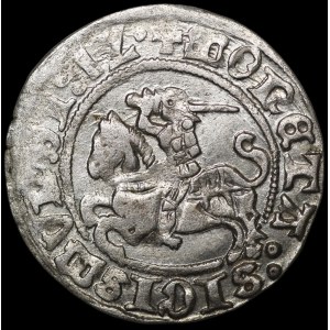 Sigismund I the Old, Half-Grosz, 1512, Vilnius—slash, period—rare
