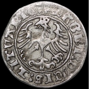 Zygmunt I Stary, Półgrosz 1512, Wilno - przebitka MA/GG/ANI - b. rzadki