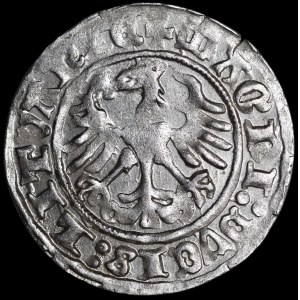 Zygmunt I. Starý, půlgroš z roku 1513, Vilnius