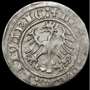 Sigismund I. der Alte, Halbgroschen 1513, Vilnius – Vollständiges Datum – selten