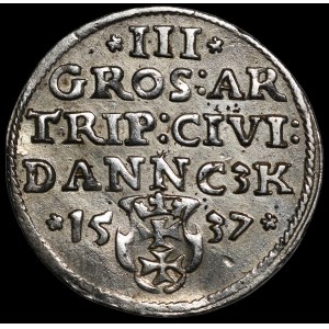 Zygmunt I. Starý, Trojak z roku 1537, Gdaňsk