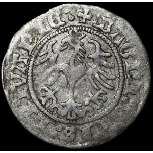 Sigismund I the Old, Half-Grosz, 1517, Vilnius—Ring on the sword hilt—rare