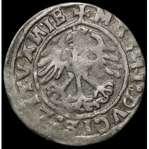 Zygmunt I Stary, Półgrosz 1520, Wilno - błąd SIGISMVANDI∙5Z0 - b. rzadki