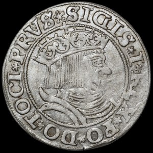 Zygmunt I. Starý, groš z roku 1531, Toruň – zleva – vzácnější