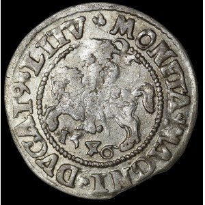 Zygmunt II August, Półgrosz 1546, Wilno - starszy typ Orła - L/LITV