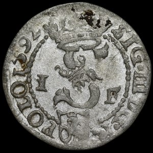 Zygmunt III. Vasa, šeląg 1592 IF, Olkusz – bez popisu
