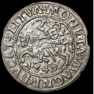 Sigismund II. August, Halbgroschen 1549, Vilnius – 9 Pogoń, LI/LITVA