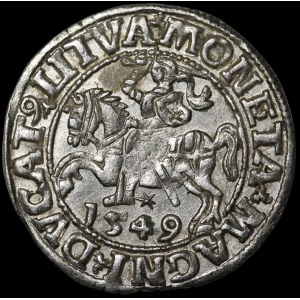 Sigismund II. August, Halbgroschen 1549, Vilnius – 10 Pogoń, LI/LITVA
