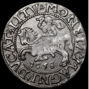 Zygmunt II August, Półgrosz 1558, Wilno - LI/LITV