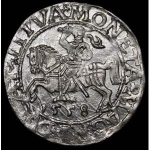 Sigismondo II Augusto, mezzo groschen del 1558, Vilnius - LI/LITVA