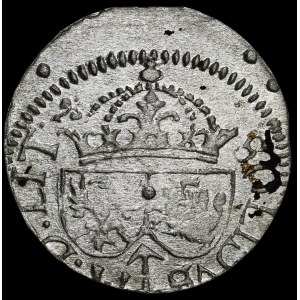 Sigismund III Vasa, Szeląg, 1615, Vilnius—date error 5-1—rare and very nice