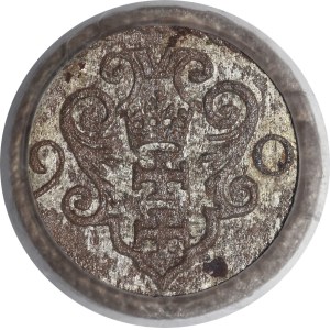 Sigismund III Vasa, Denar, 1590, Gdańsk—beautiful