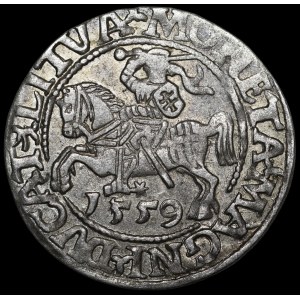 Sigismond II Auguste, demi-groat de 1559, Vilnius - LI/LITVA