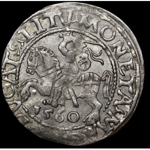 Sigismondo II Augusto, mezzo grosz del 1560, Vilnius - DVX L/LITV